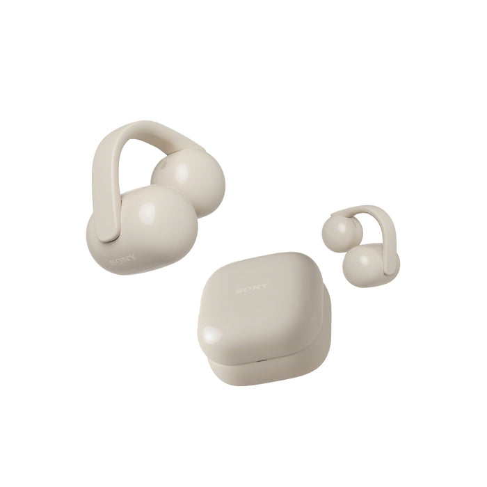 Sony Linkbuds Clip | In-ear headphones - Wireless - Cream | 01 | Sonxplus Drummondville